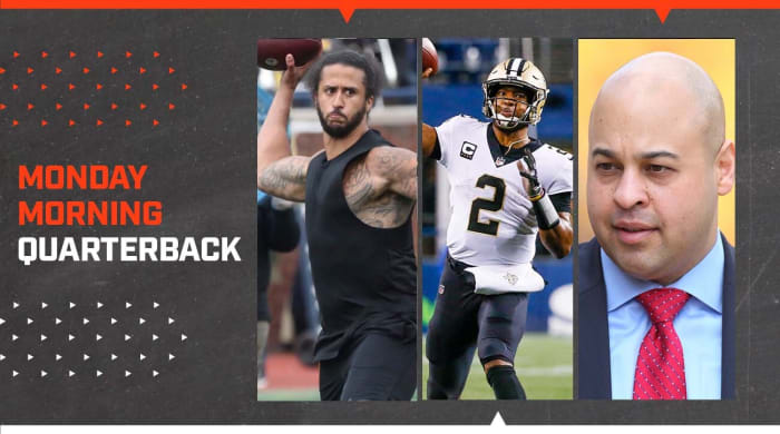 Colin Kaepernick, Jameis Winston and Omar Khan highlight this week's MMQB.